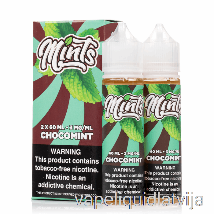 Chocomint - Mints Vape Co - 120ml 0mg Vape šķidrums